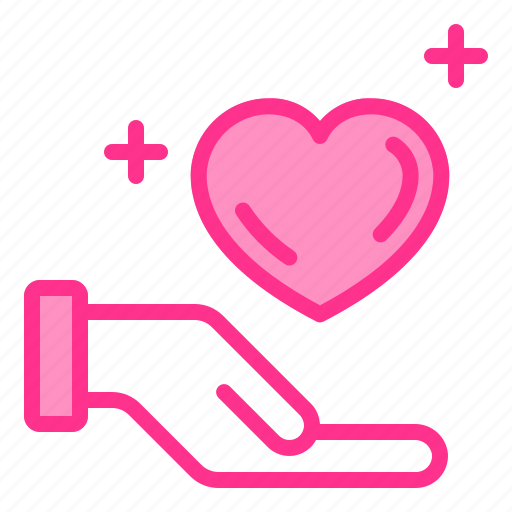 Giving, hand, heart, love, wedding icon - Download on Iconfinder