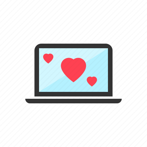 Digital, laptop, love, romance, romantic icon - Download on Iconfinder