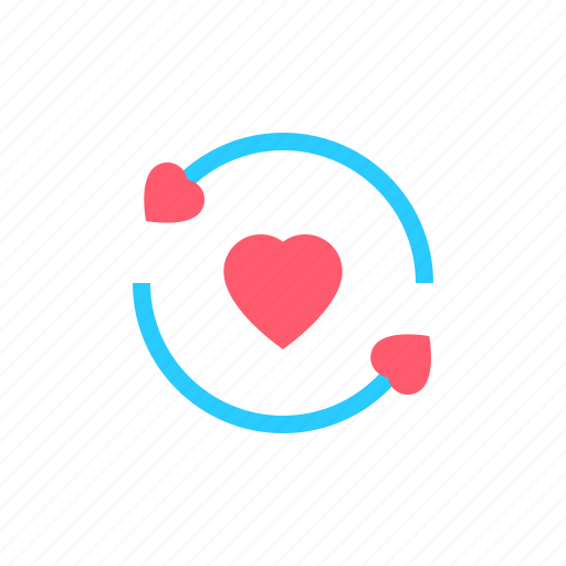 Arrows, cycle, dating, hearts, love icon - Download on Iconfinder