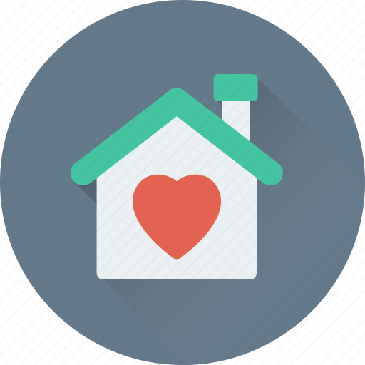 Happy family, happy home, heart sign, house, love home icon - Download on Iconfinder