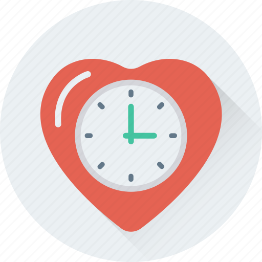 Clock, heart, love, timepiece, timer icon - Download on Iconfinder