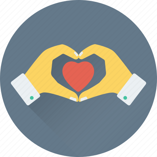 Hand, hand making heart, heart, love, valentine icon - Download on Iconfinder