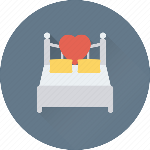 Bed, bedroom, couple bed, hotel room, romantic icon - Download on Iconfinder