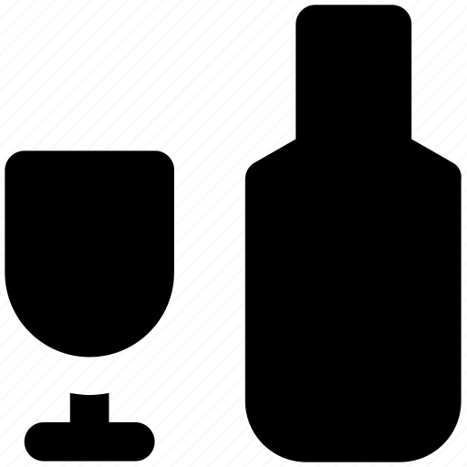 Alcohol, alcoholic beverage, alcoholic drink, beverage, bottle, drink, glass icon - Download on Iconfinder