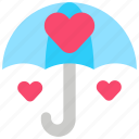 umbrella, protect, heart, love, insurance, care