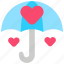 umbrella, protect, heart, love, insurance, care 