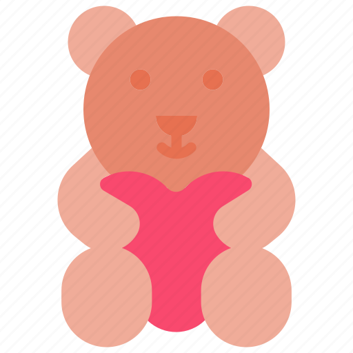 Teddy, bear, love, heart, stuffed, animal, toy icon - Download on Iconfinder