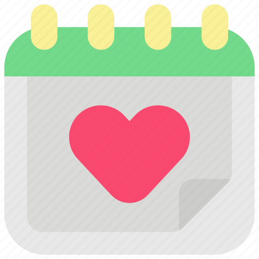 Calendar, date, time, love, schedule, heart icon - Download on Iconfinder