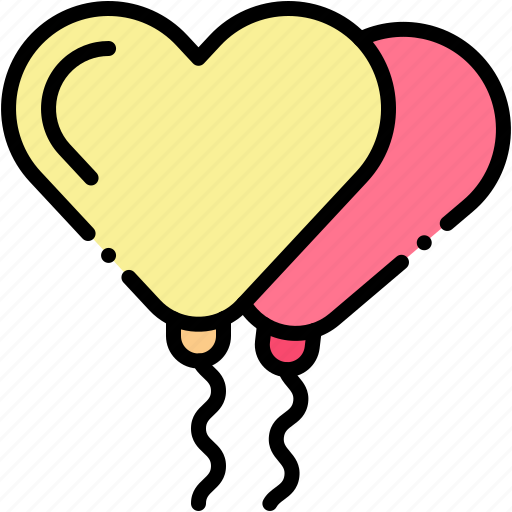 Balloon, love, romantic, heart, valentine, party icon - Download on Iconfinder