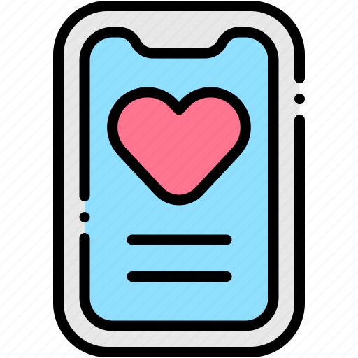 Smartphone, dating, app, phone, love, online, application icon - Download on Iconfinder