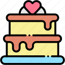 cake, dessert, sweet, wedding, bakery, love