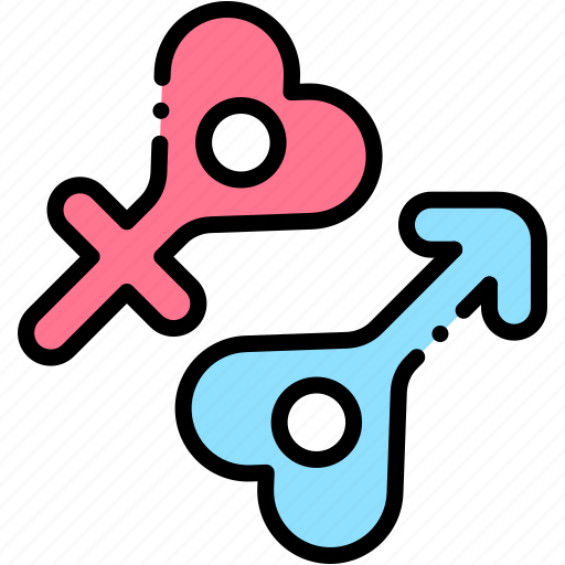 Gender, equality, male, female, love, heart icon - Download on Iconfinder