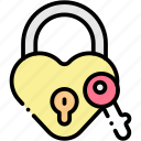 padlock, relationship, key, lock, security, love, protection