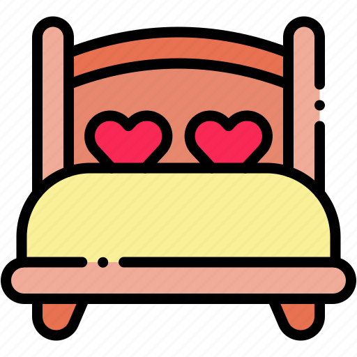 Bed, furniture, household, double, bedroom, rest icon - Download on Iconfinder