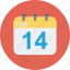 14 february, calendar, date, february, valentine day 