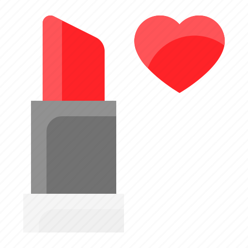 Cosmetic, heart, lipstick, love, romance, romantic icon - Download on Iconfinder