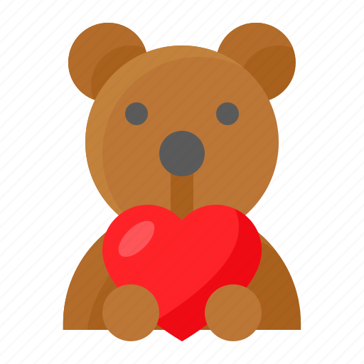 Doll, love, romance, romantic, teddy bear, toy icon - Download on Iconfinder