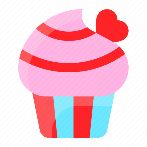 Cake, cupcake, love, romance, romantic, sweets icon - Download on Iconfinder