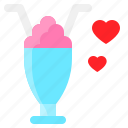 beverage, love, milkshake, romance, romantic