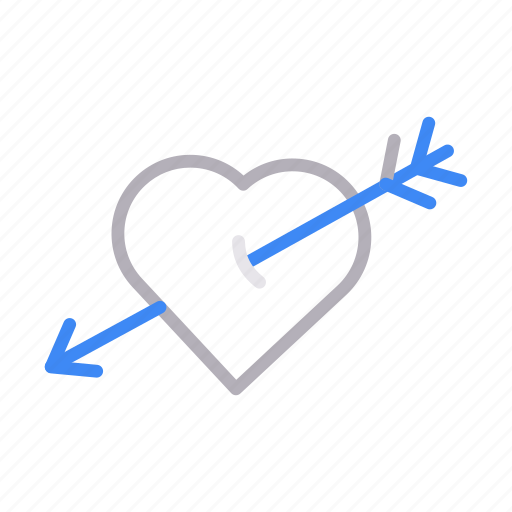 Breakup, dart, heart, hurt, romantic icon - Download on Iconfinder