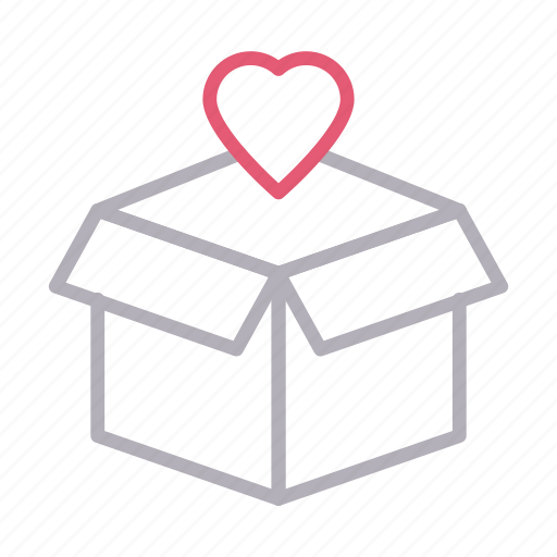 Box, carton, heart, love, parcel icon - Download on Iconfinder