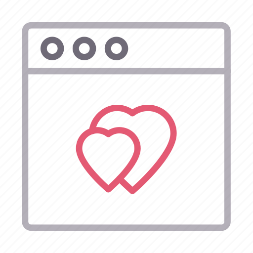 Browser, heart, love, online, romance icon - Download on Iconfinder