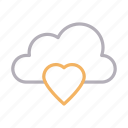 cloud, heart, like, love, romance