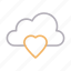 cloud, heart, like, love, romance 