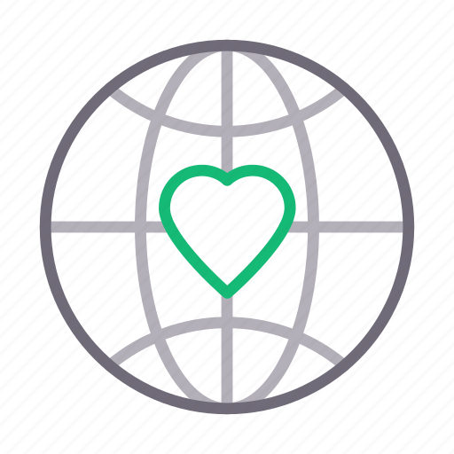 Global, heart, like, love, world icon - Download on Iconfinder
