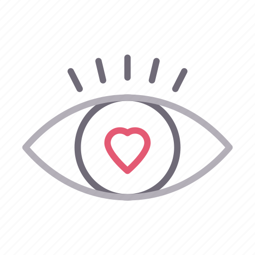 Eye, heart, like, love, romantic icon - Download on Iconfinder
