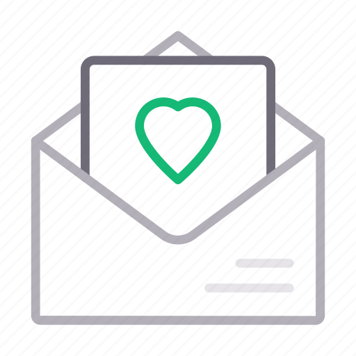 Heart, letter, love, message, romantic icon - Download on Iconfinder
