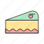 cake, delicious, pastry, slice, sweet 