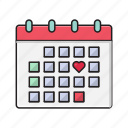 calendar, date, love, marriage, valentine