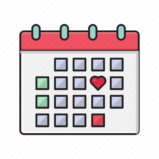 Calendar, date, love, marriage, valentine icon - Download on Iconfinder