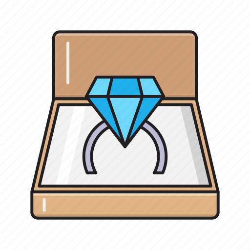 Diamond, engagement, love, marriage, ring icon - Download on Iconfinder