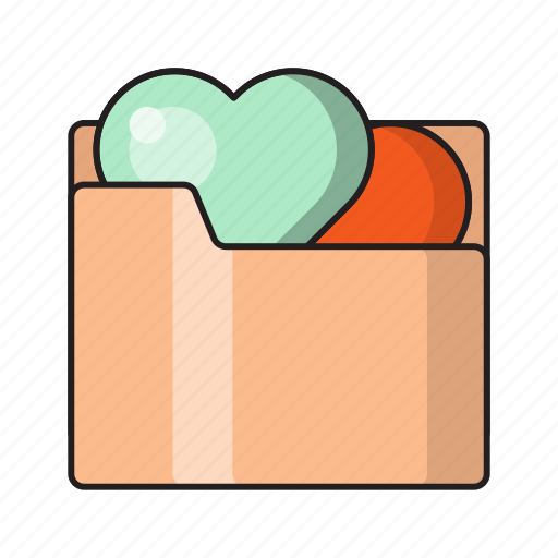 Files, folder, heart, love, romance icon - Download on Iconfinder