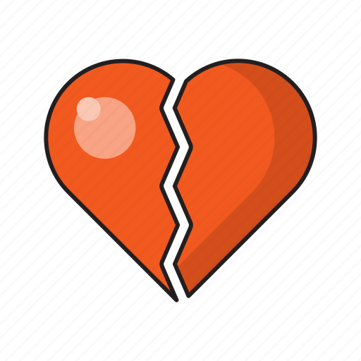 Broken, emotional, heart, sad, unhappy icon - Download on Iconfinder