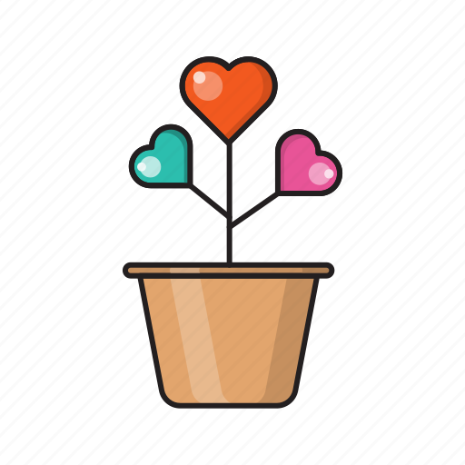 Growth, heart, increase, love, plant icon - Download on Iconfinder
