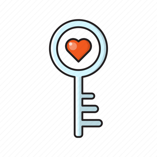 Favorite, heart, key, lock, love icon - Download on Iconfinder
