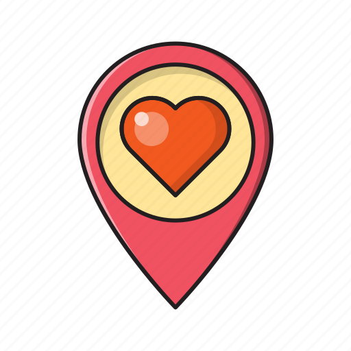 Favorite, heart, location, love, map icon - Download on Iconfinder