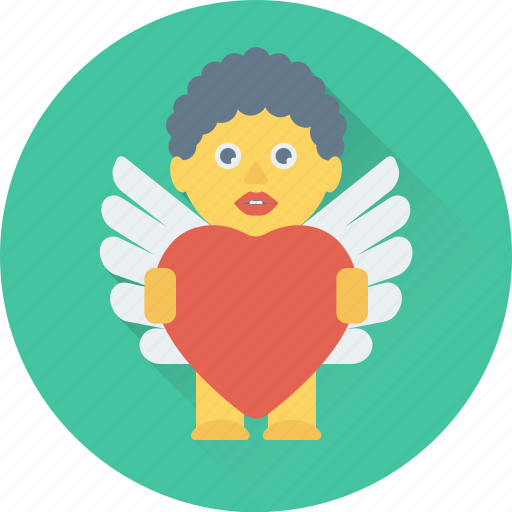 Angel heart, favorite, heart, love, romantic icon - Download on Iconfinder