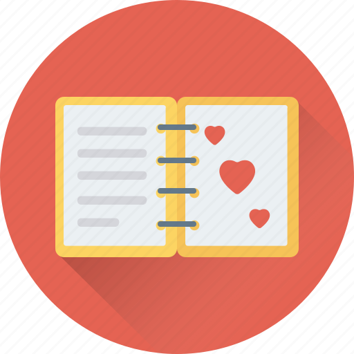 Diary, love, memo, memories, notebook icon - Download on Iconfinder