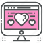 computer, heart, laptop, love, romance, technology, valentine 