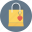 hand bag, heart, shopping bag, valentine gift, valentine shopping 