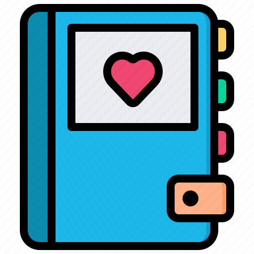 Diary, notebook, book, read, reading, learning, education icon - Download on Iconfinder