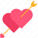 arrow, and, pink, hearts, right, heart, text, food, business