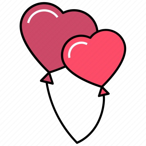 Love, love balloons, romantic love, valentine balloons, wedding balloons, wedding decorations icon - Download on Iconfinder