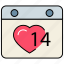 love, love calendar, lovely hearts, romance, romantic dates, valentine date, wedding date 