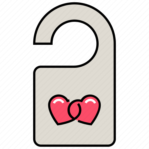 Do not disturb, door note, love, love lock, love restriction, romantic love, wedding night icon - Download on Iconfinder