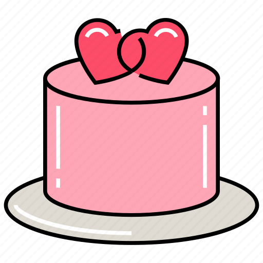 Birthday cake, couple cake, dessert cake, love, romantic cake, sweet cake, wedding cake icon - Download on Iconfinder